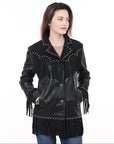 American Darling ADJKT048 Genuine Suede leather Women shirt  jacket  dress ladies girl