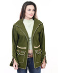 American Darling ADJKT069 Genuine Suede leather Women shirt  jacket  dress ladies girl