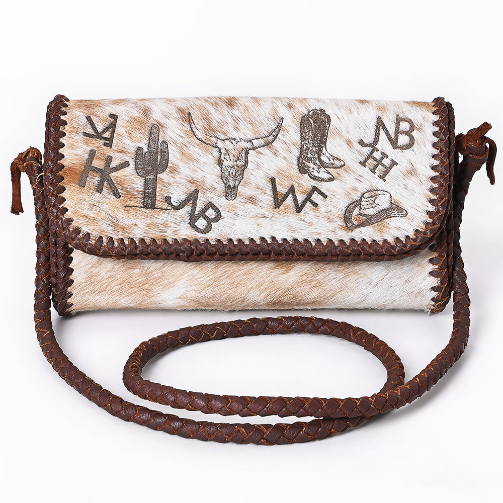 American Darling Crossbody Hair-On Genuine Leather Women Bag Western Handbag Purse