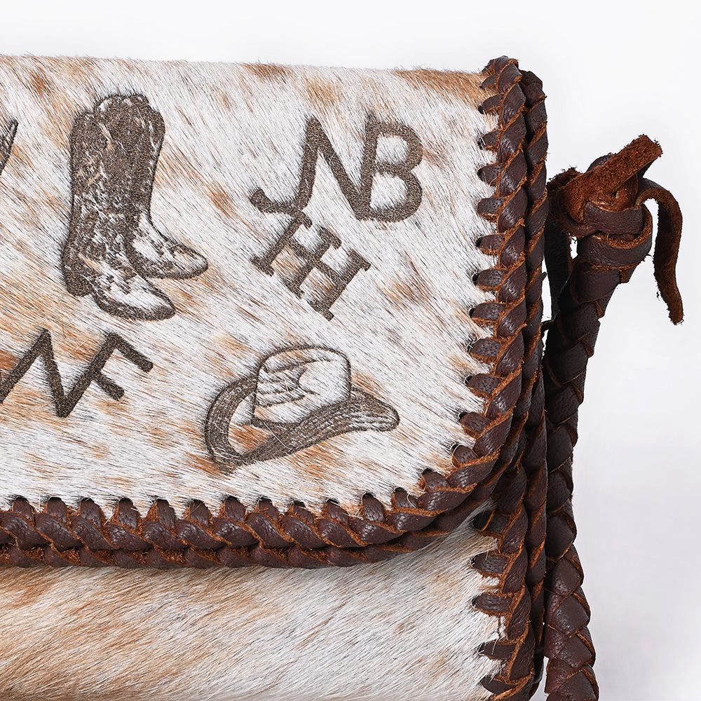 American Darling Crossbody Hair-On Genuine Leather Women Bag Western Handbag Purse