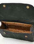 American Darling Crossbody Crocodile embossed Genuine Leather women bag western handbag purse