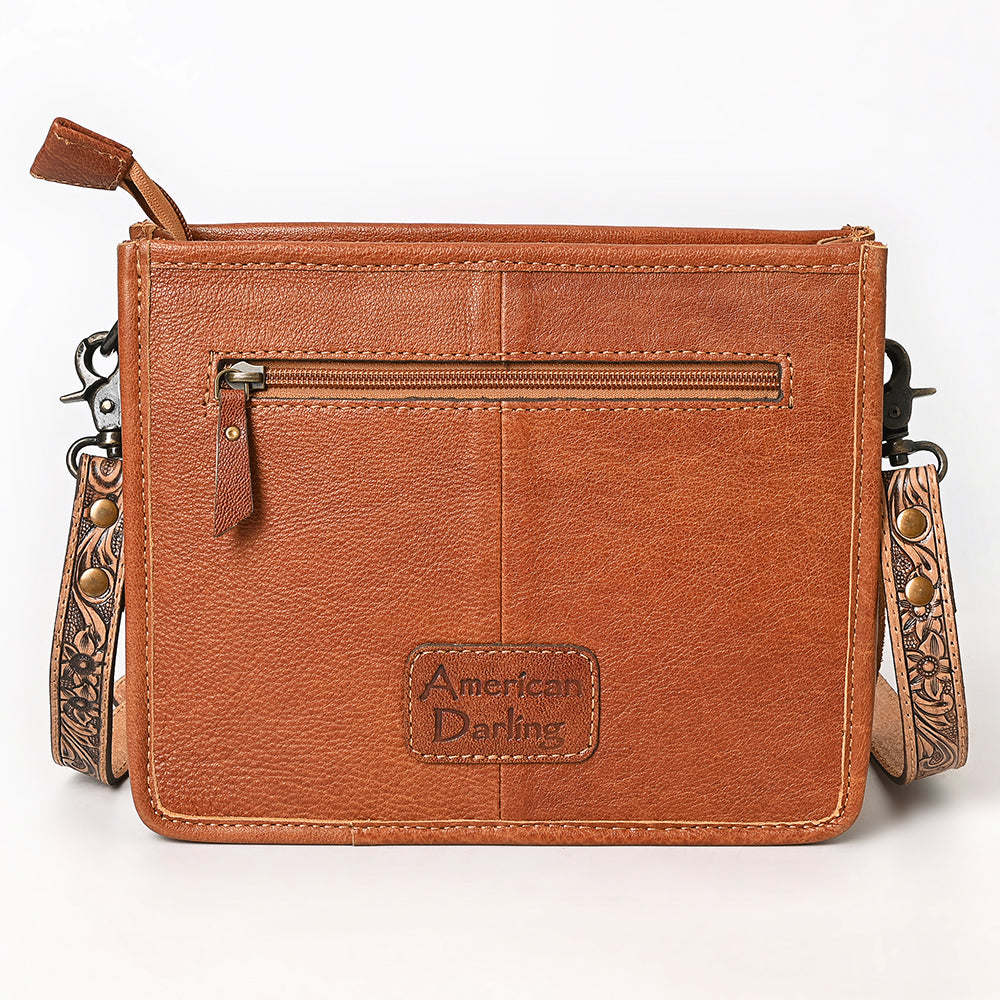 American Darling Crossbody Hand Tooled  Genuine Leather women bag western handbag purse