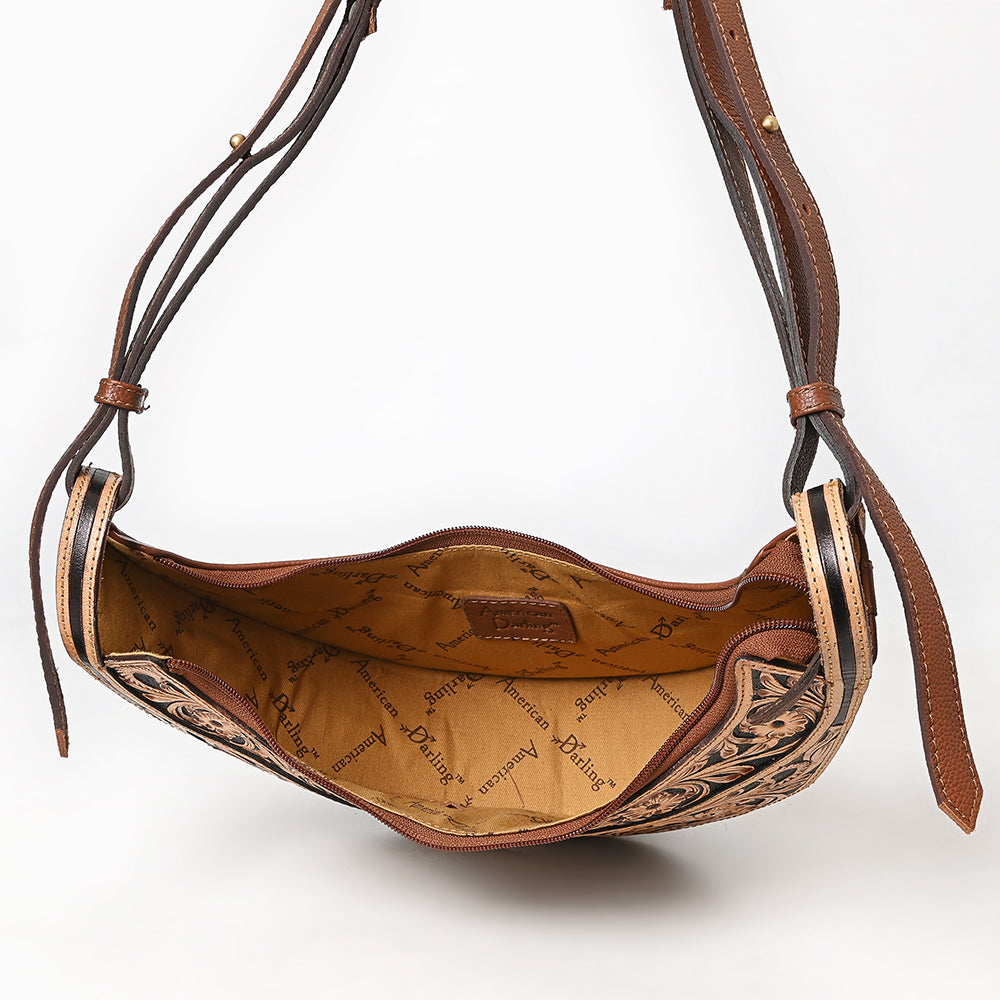 American Darling Small Crossbody Hand Tool Genuine Leather Women Bag Western Handbag Purse