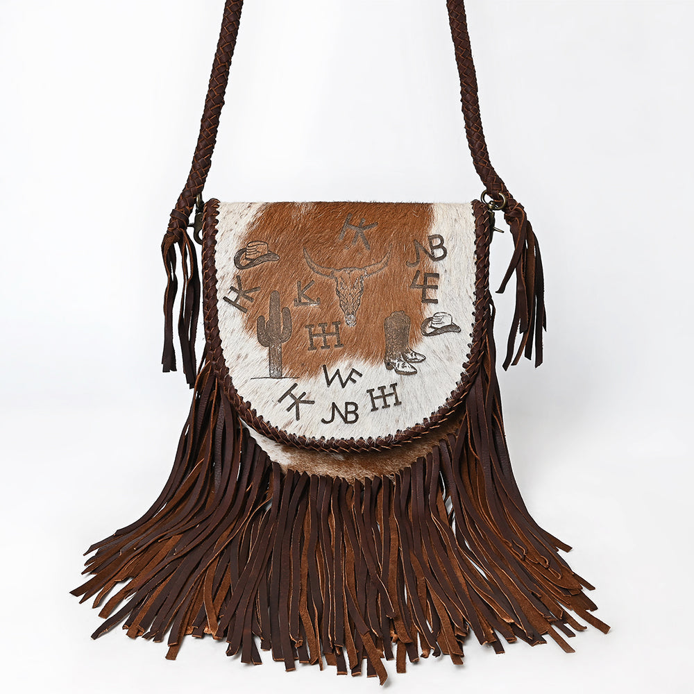 American Darling Crossbody Hair-On Genuine Leather Women Bag Western Handbag Purse