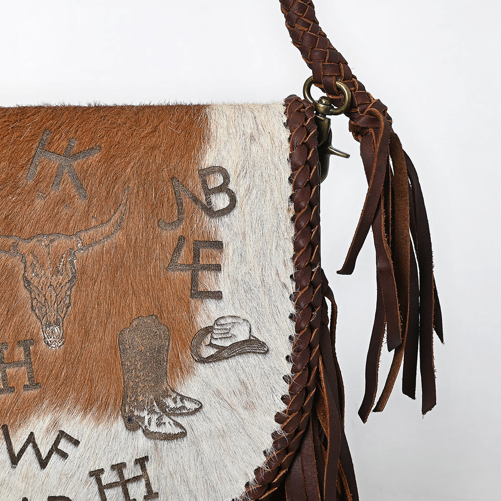 American Darling Crossbody Hair-On Genuine Leather Women Bag Western Handbag Purse