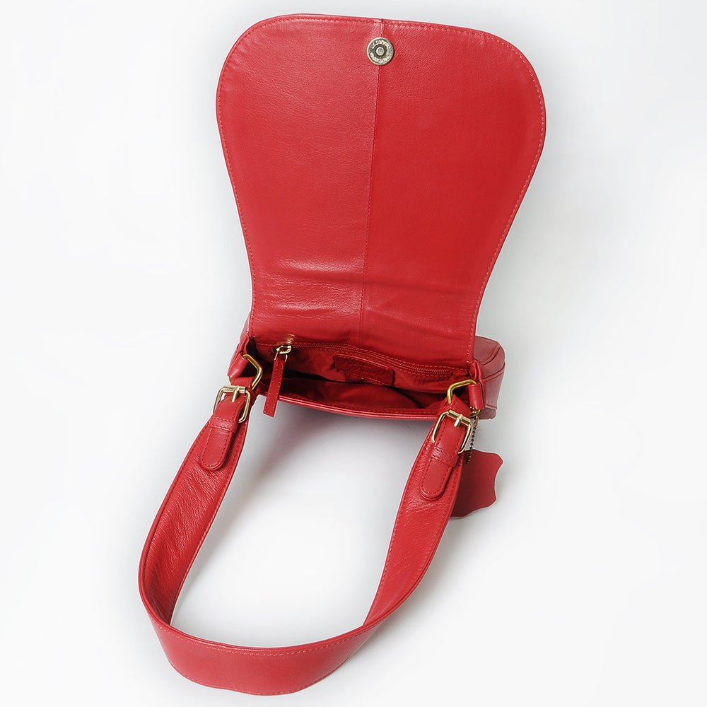 Never Mind Crossbody Handmade Genuine Cowhide Leather Women Bag Western Handbag Purse