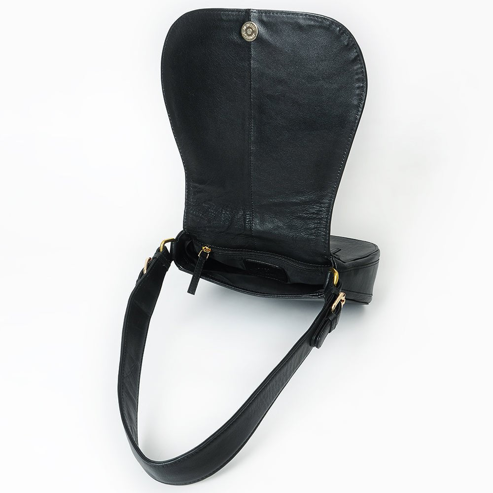 Never Mind Crossbody Handmade Genuine Cowhide Leather Women Bag Western Handbag Purse