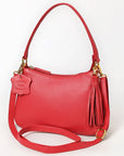 Never Mind Western Cross Body Genuine Leather Handbag Purse Wallet Bag For Women Girls
