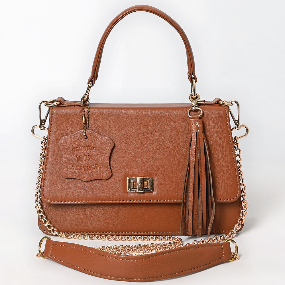 Never Mind Crossbody Fringes Genuine Leather Women Bag Western Handbag Purse