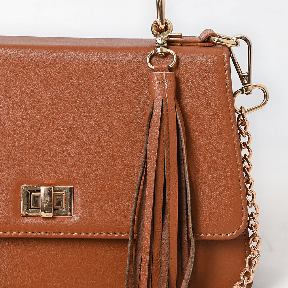 Never Mind Crossbody Fringes Genuine Leather Women Bag Western Handbag Purse