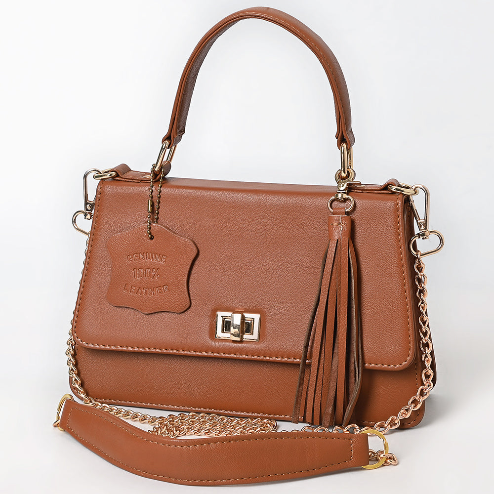 Never Mind Crossbody Fringes Genuine Leather Women Bag Western Handbag Purse