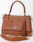 Never Mind Crossbody Fringes Genuine Leather Women Bag Western Handbag Purse