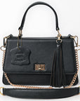 Never Mind Crossbody Fringes Genuine Leather Women Bag Western Handbag Purse