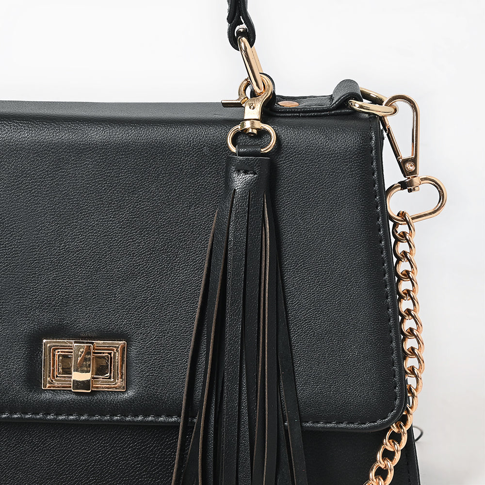 Never Mind Crossbody Fringes Genuine Leather Women Bag Western Handbag Purse