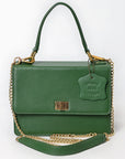 Never Mind Crossbody Genuine Leather Women Bag Western Handbag Purse