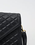 Never Mind Quilted Leather Crossbody Bag with Envelope Flap