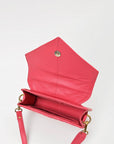 Never Mind Quilted Leather Crossbody Bag with Envelope Flap