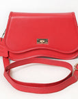 Never Mind Western Cross Body Genuine Leather Handbag Purse Wallet Bag For Women Girls