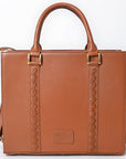 Never Mind  Briefcase Genuine Leather Women Bag Western Handbag Purse