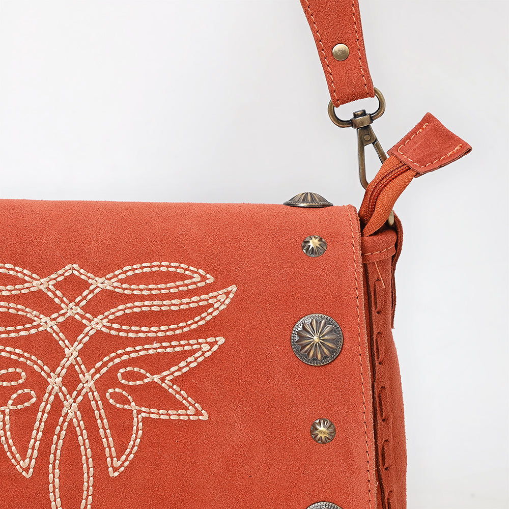 American Darling Crossbody Suede Genuine Leather Women Bag Western Handbag Purse