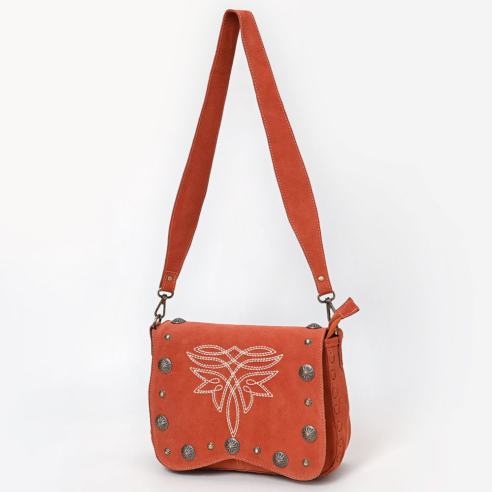 American Darling Crossbody Suede Genuine Leather Women Bag Western Handbag Purse