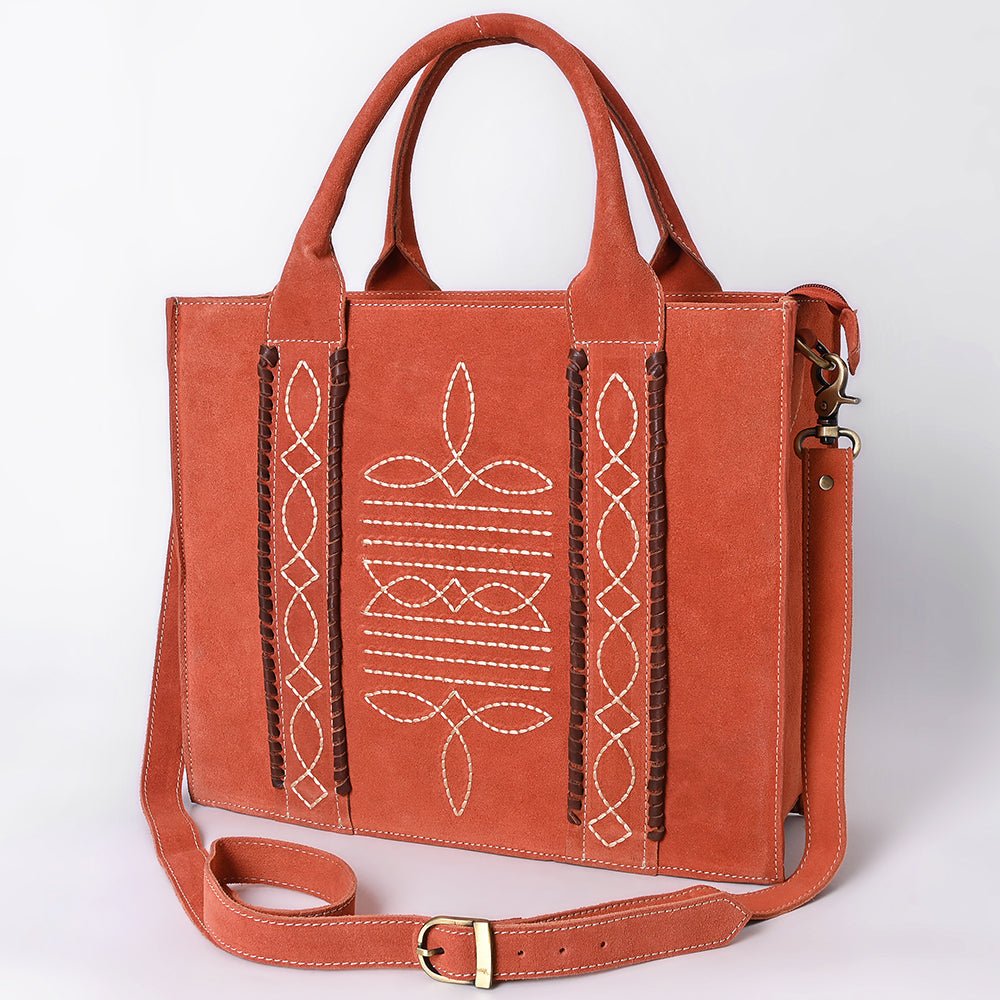 American Darling Tote Genuine Suede Leather women bag western handbag