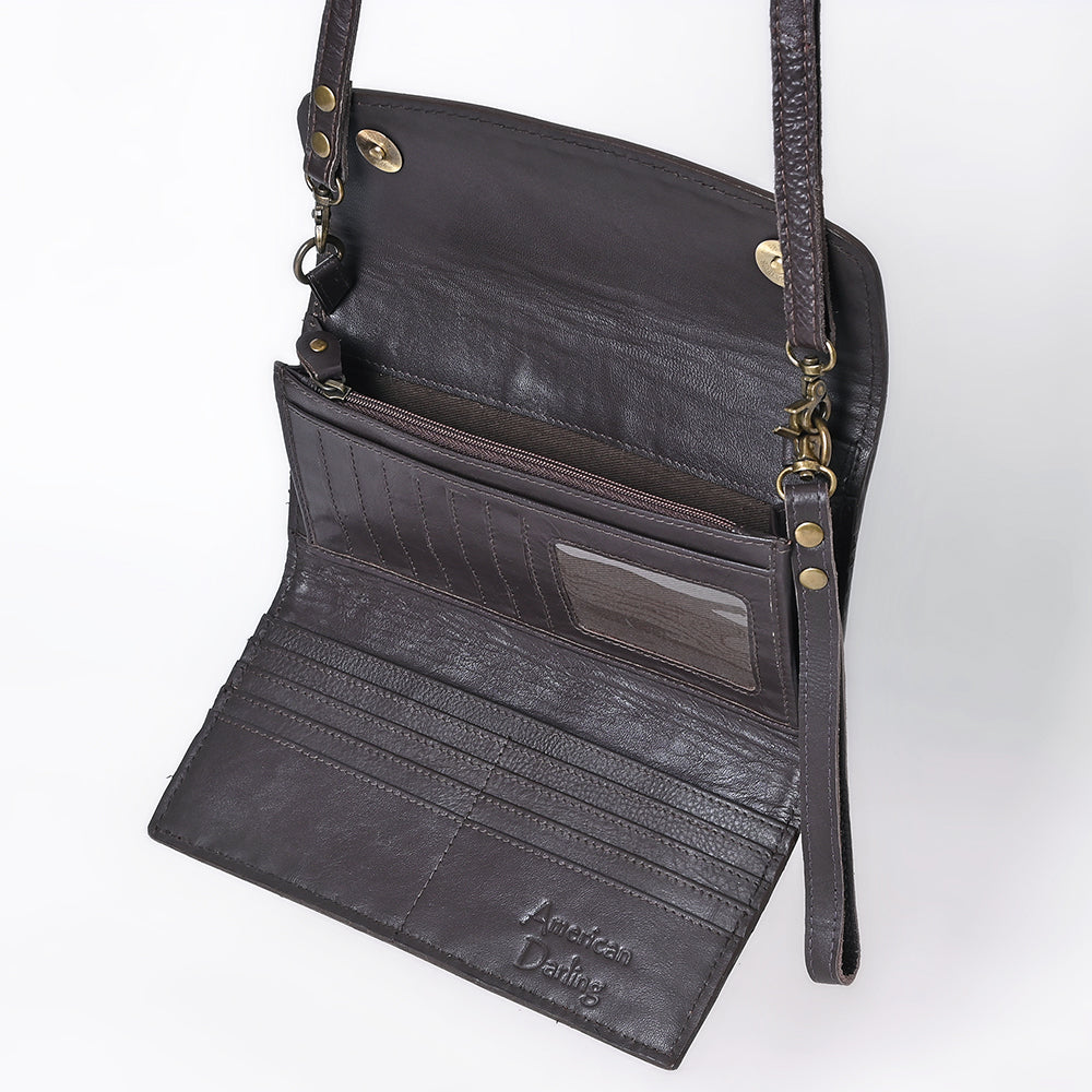American Darling Crossbody Hand Tooled Genuine Leather women bag western handbag purse