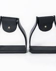 HILASON 3 in Neck Western Horse Heavy Duty Iron Saddle Stirrups Pair