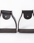 HILASON 3 in Neck Western Horse Heavy Duty Iron Saddle Stirrups Pair