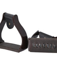 HILASON 3 in Neck Western Horse Heavy Duty Iron Saddle Stirrups Pair