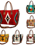American Darling Tote Saddle Blanket Genuine Leather women bag western handbag purse
