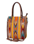 American Darling Tote Saddle Blanket Genuine Leather women bag western handbag purse