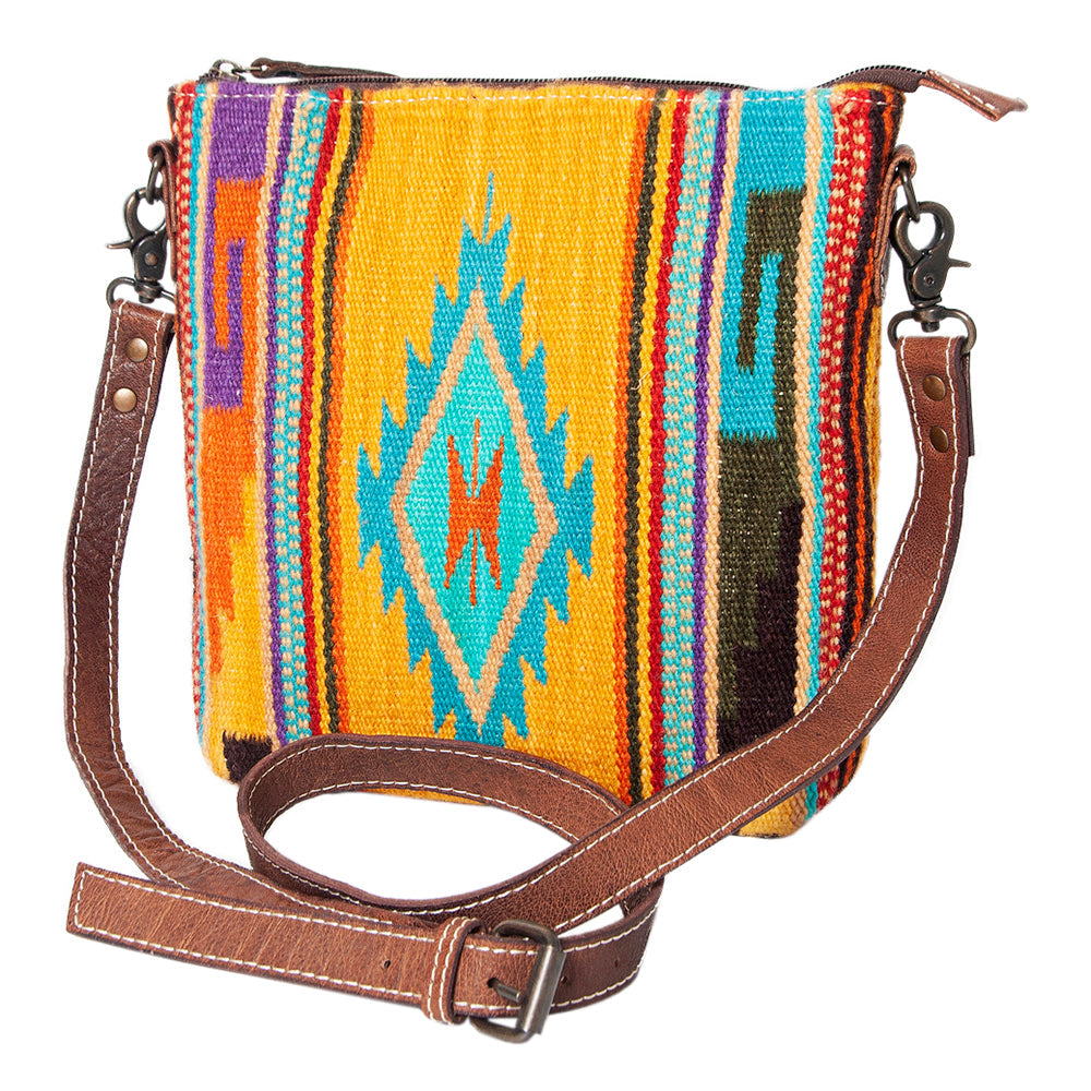American Darling ADBG1006A Large Crossbody Saddle Blanket Genuine Leather women bag western handbag purse