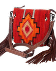 American Darling Cross Body Saddle Blanket Genuine Leather women bag western handbag purse