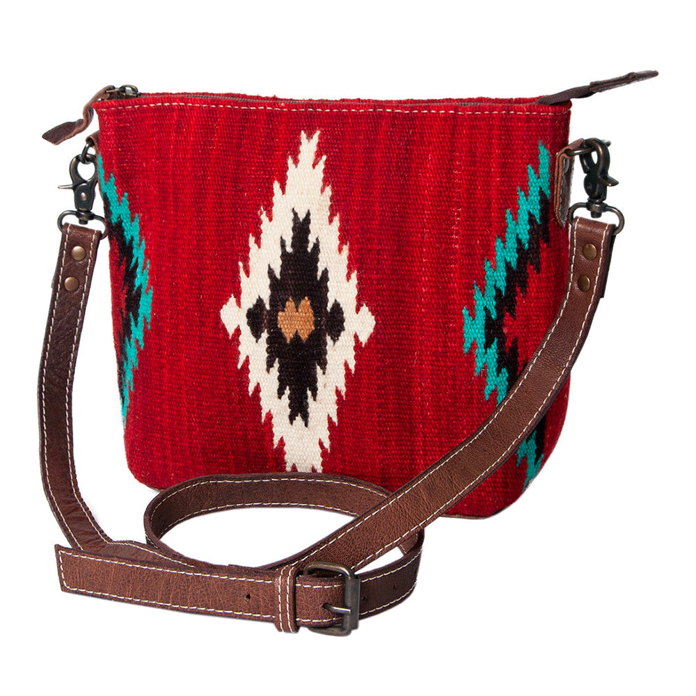 American Darling ADBG1009A Cross Body Saddle Blanket Genuine Leather women bag western handbag purse