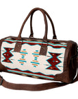 American Darling Western Travel Duffel Bag with Handwoven Saddle Blanket