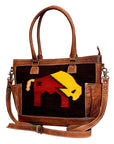 American Darling Tote Saddle Blanket Genuine Leather women bag western handbag purse