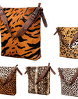 American Darling Hobo Hair-On Genuine Leather women bag western handbag purse