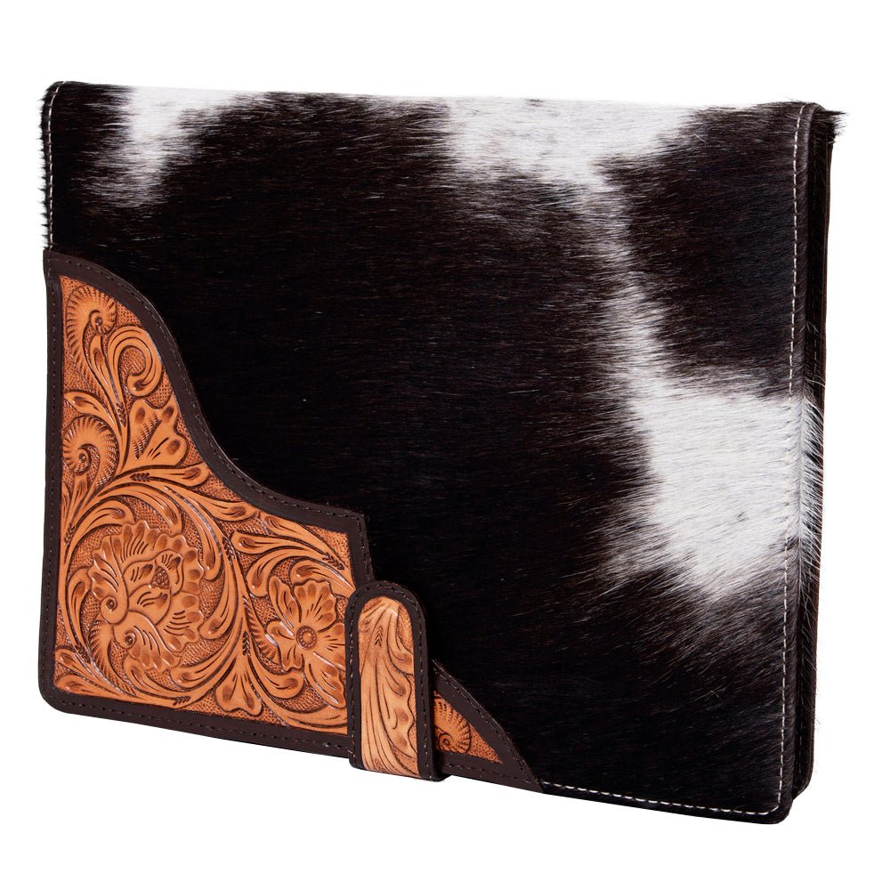 American Darling Portfolio Bag Hand Tooled Crocodile embossed Genuine Leather women bag western handbag purse - Everest Ranch