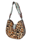 American Darling Hobo Hand Tooled Hair-On Genuine Leather women bag western handbag purse