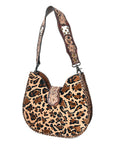 American Darling Hobo Hand Tooled Hair-On Genuine Leather women bag western handbag purse
