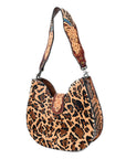 American Darling Hobo Hand Tooled Hair-On Genuine Leather women bag western handbag purse