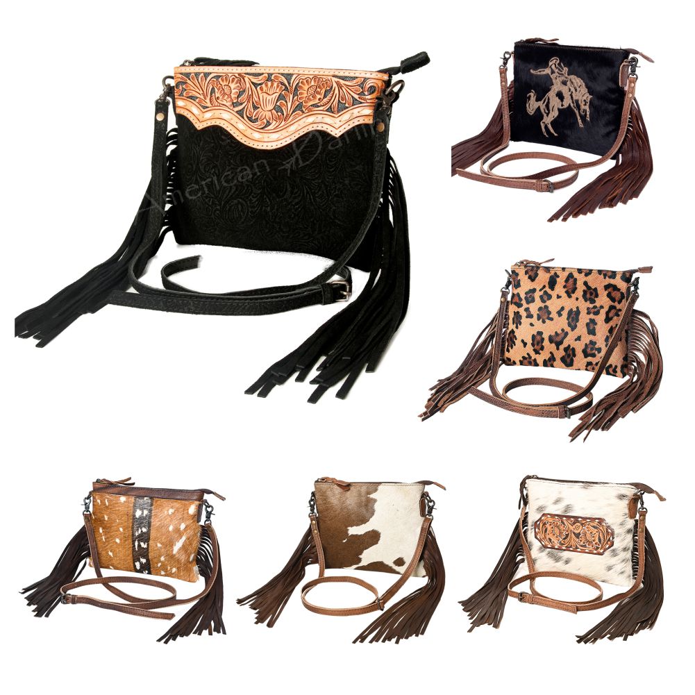 American Darling Small Crossbody Genuine Leather women bag western handbag purse