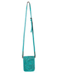 American Darling Cell Phone Holder Hand Tooled Genuine Leather women bag western handbag purse