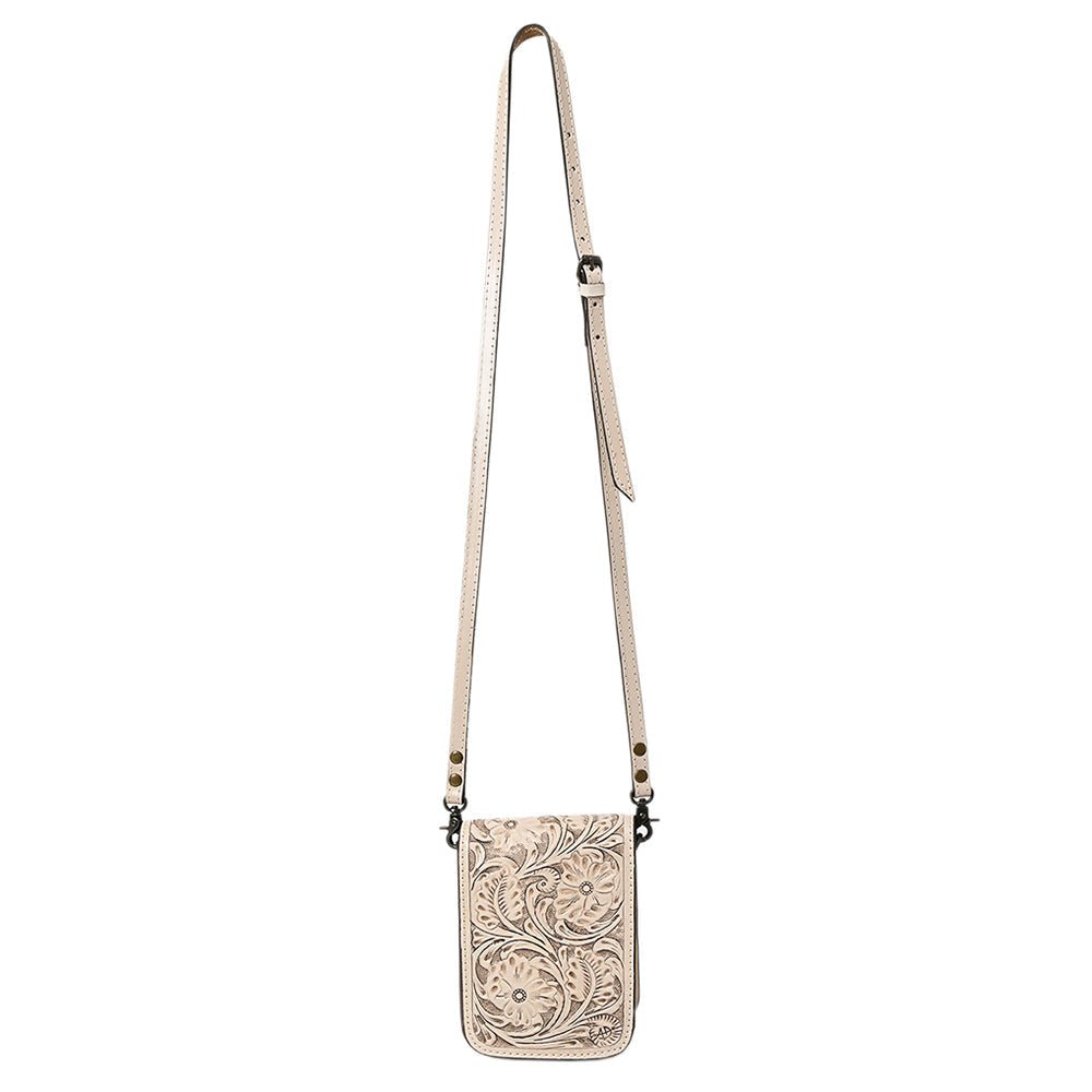 American Darling Cell Phone Holder Hand Tooled Genuine Leather women bag western handbag purse