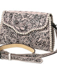 American Darling ADBG1137A Clutch Hand Tooled Genuine Leather women bag western handbag purse