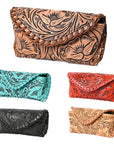American Darling Sunglass Case Hand Tooled Genuine Leather Women Bag Western Handbag Purse