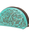 American Darling Coin Purse Hand Tooled Genuine Leather Women Bag Western Handbag Purse