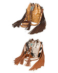 American Darling Hair-On Genuine Leather Women Bag Western Handbag Purse