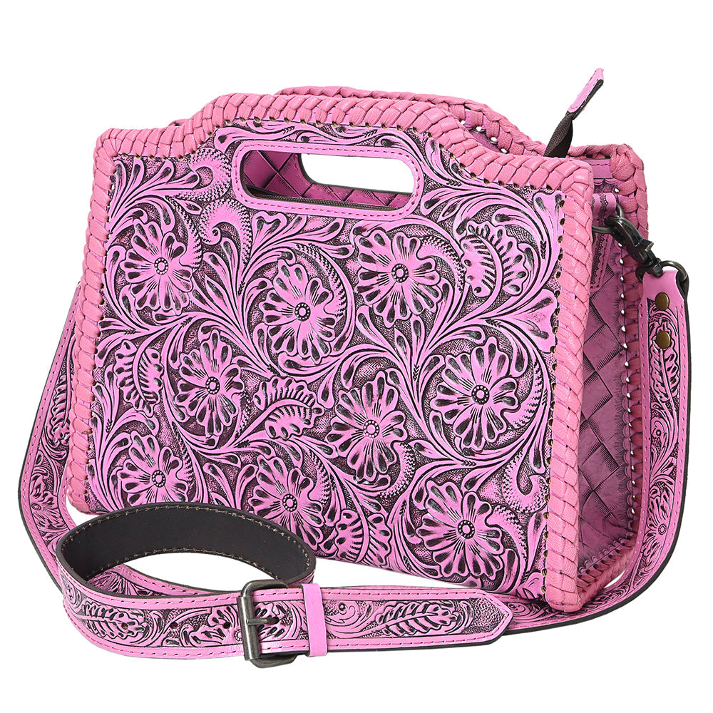 Clutch Hand Tooled Genuine Leather women bag western handbag purse